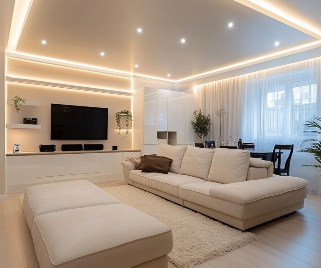 gypsum and spot lights